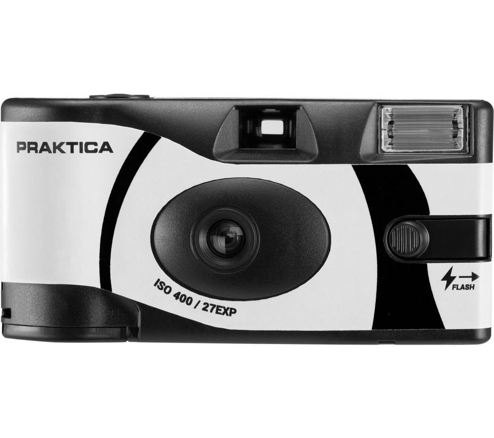Praktica N21f-Bk/Whx10 Disposable Camera - Black & White, Pack Of 10, Black,White