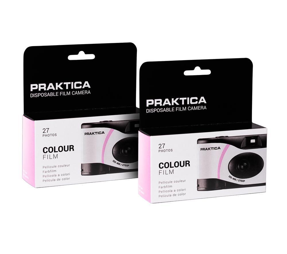 PRAKTICA N21F X2 Disposable Camera - Pink, Pack of 2 image number 6 of 6