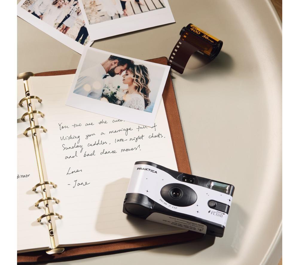 PRAKTICA N21F X2 Disposable Camera - Wedding White, Pack of 2 image number 2 of 8