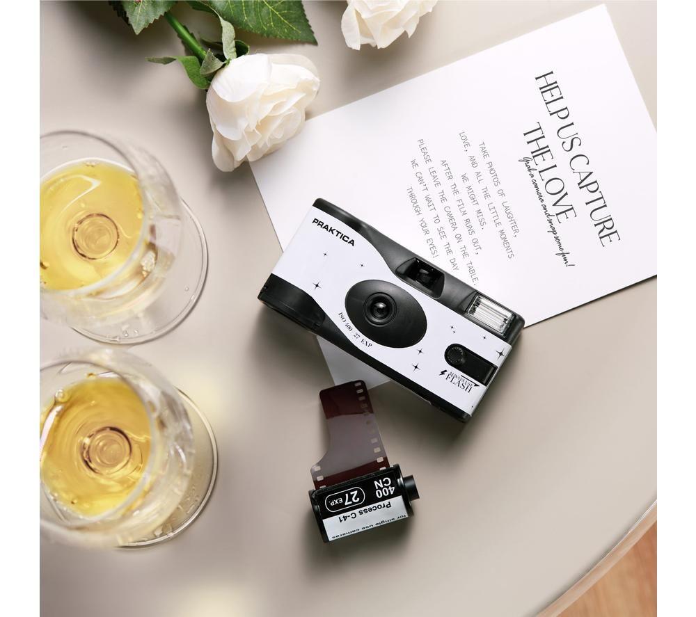 PRAKTICA N21F X2 Disposable Camera - Wedding White, Pack of 10 image number 4 of 5