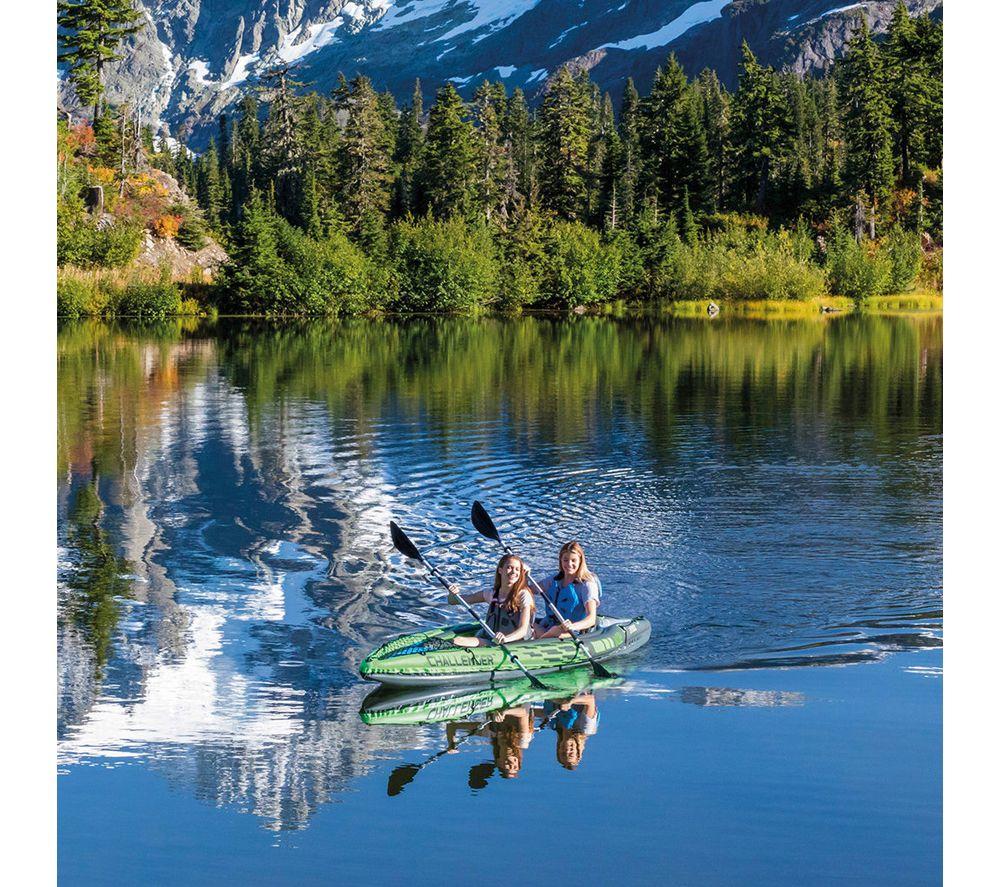 INTEX Challenger K2 Inflatable Kayak - Green, Gray & Blue image number 7 of 8
