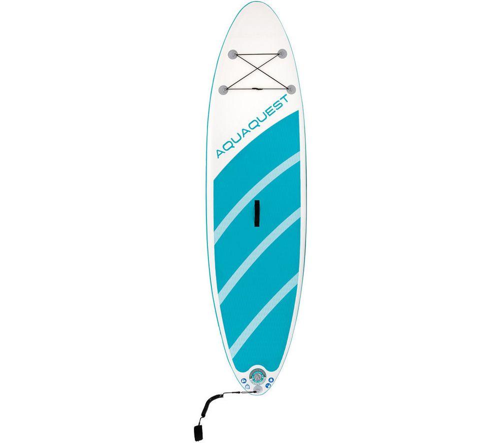 INTEX AquaQuest 320 Inflatable Paddle Board Package - White & Blue image number 4 of 12