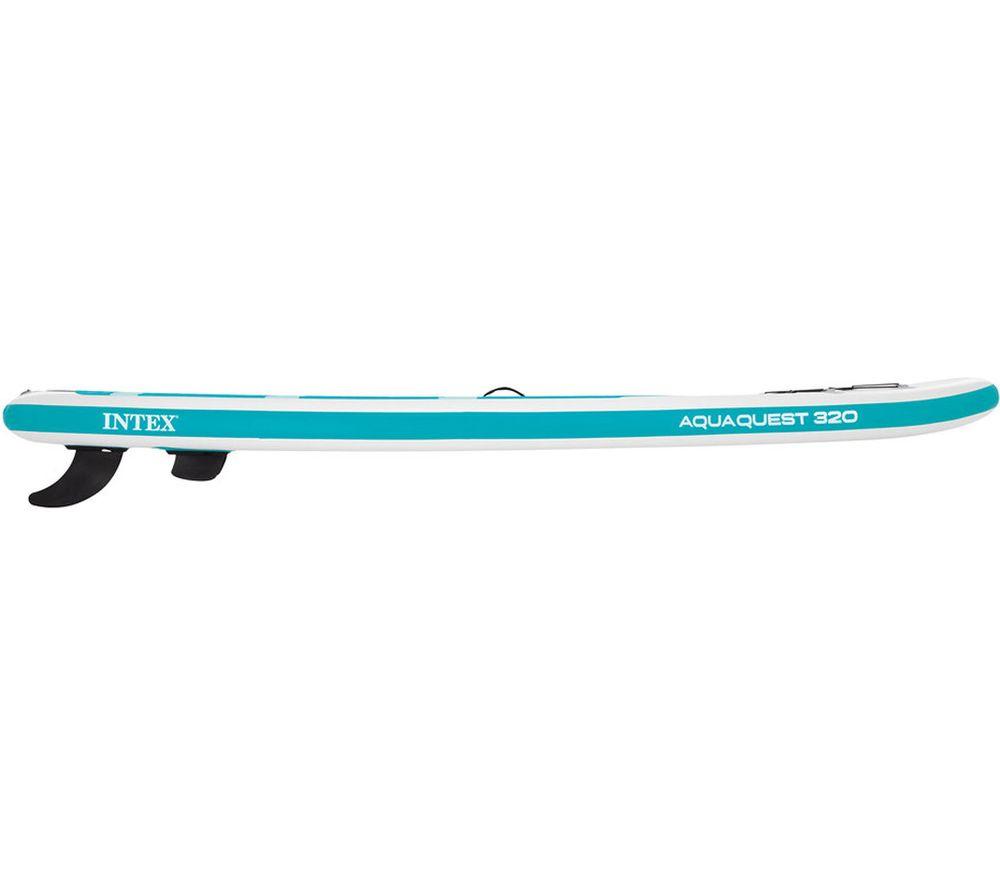 INTEX AquaQuest 320 Inflatable Paddle Board Package - White & Blue image number 5 of 12