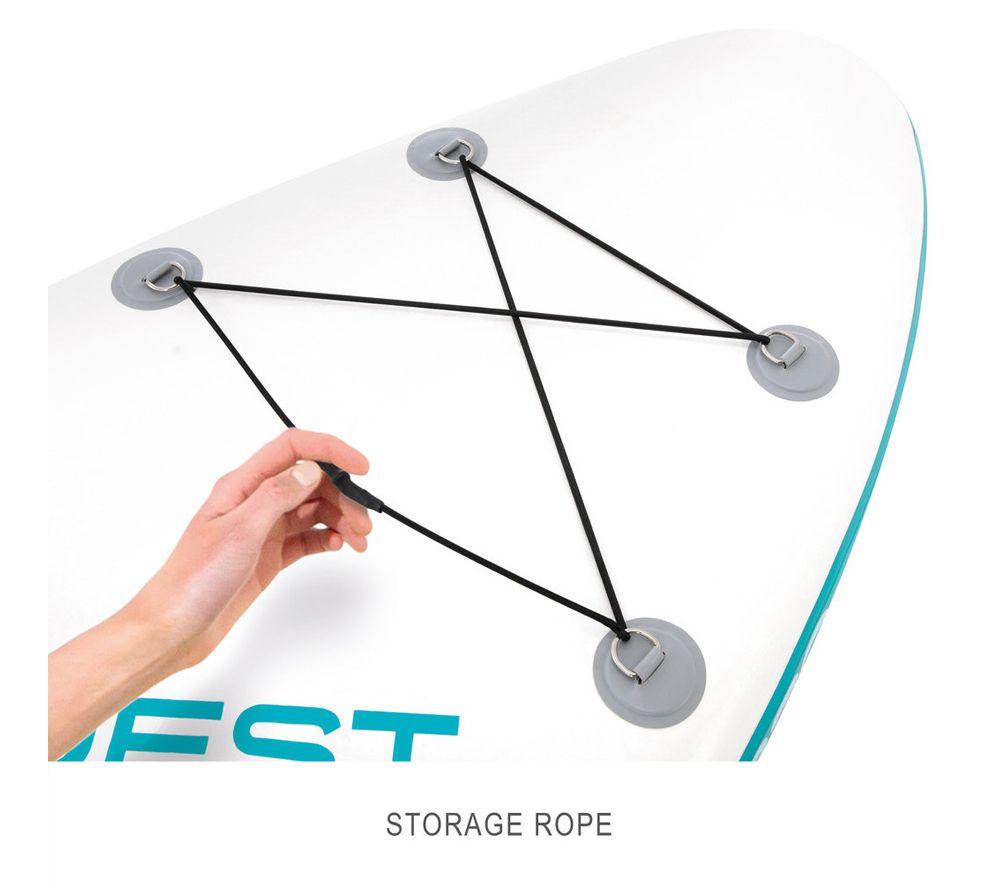 INTEX AquaQuest 320 Inflatable Paddle Board Package - White & Blue image number 7 of 12