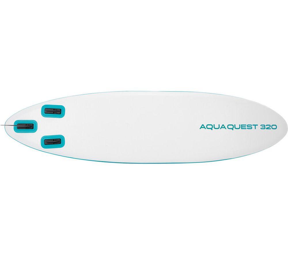 INTEX AquaQuest 320 Inflatable Paddle Board Package - White & Blue image number 8 of 12