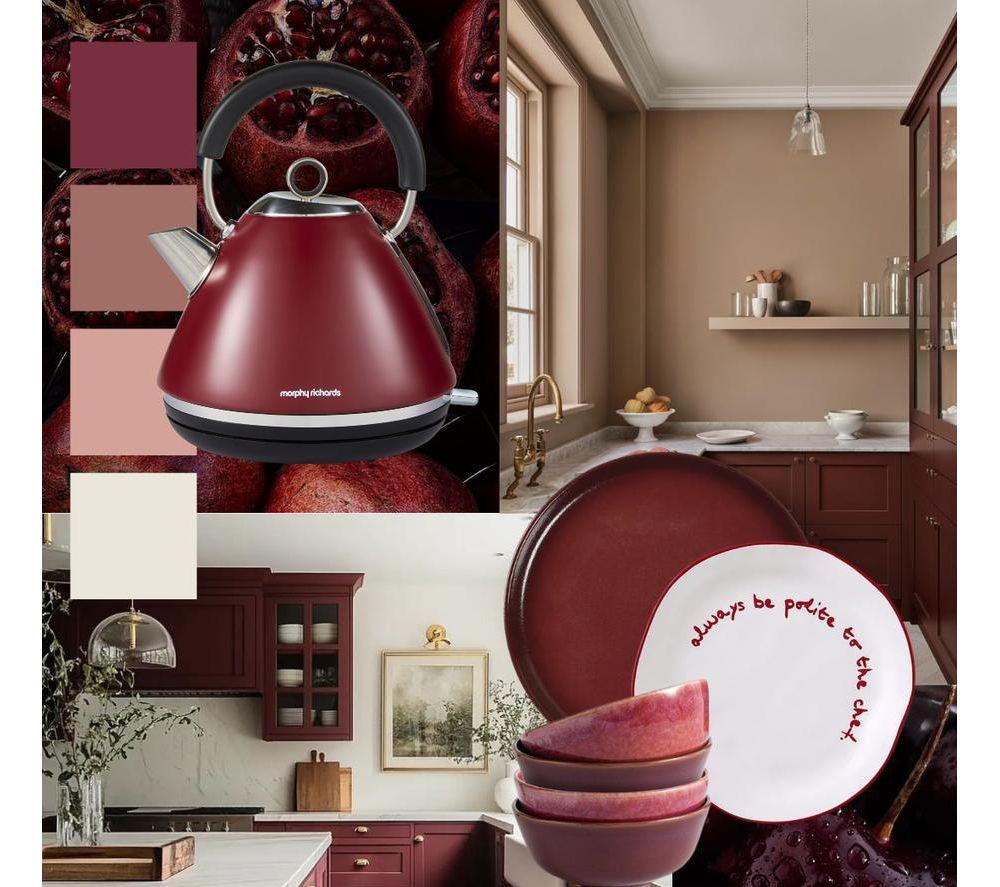 MORPHY RICHARDS Accents Limited Edition Traditional Kettle - Rhubarb image number 6 of 12