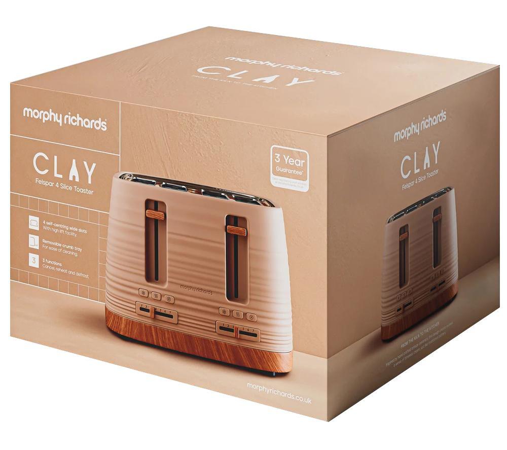 MORPHY RICHARDS Clay 243100 4-Slice Toaster - Felspar image number 9 of 9