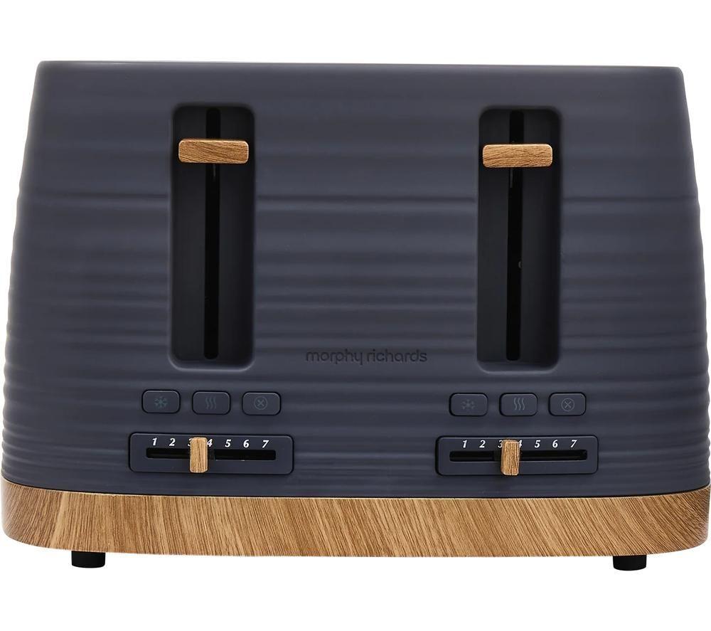 Morphy Richards Unisex Grey Clay 4 Slice Toaster In Small - Image 6