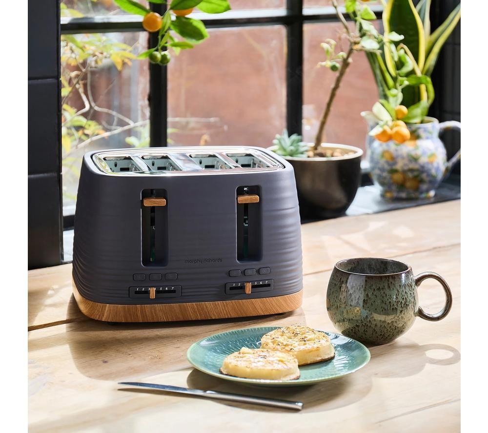 MORPHY RICHARDS Clay 243101 4-Slice Toaster - Flint image number 8 of 11