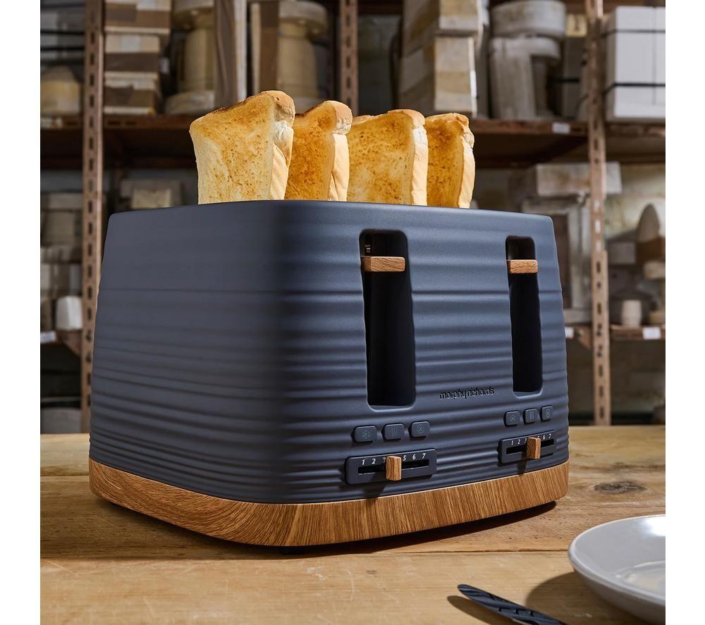 MORPHY RICHARDS Clay 243101 4-Slice Toaster - Flint image number 9 of 11