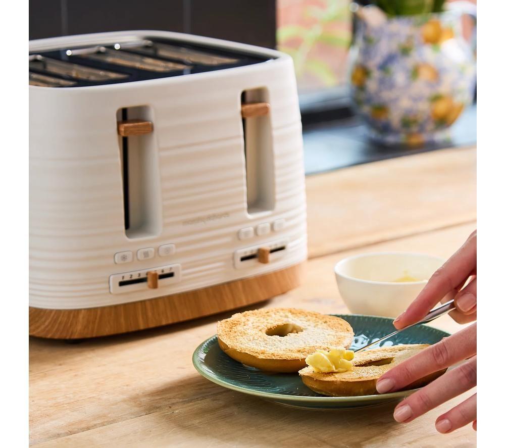 MORPHY RICHARDS Clay 243102 4-Slice Toaster - China Clay image number 3 of 13