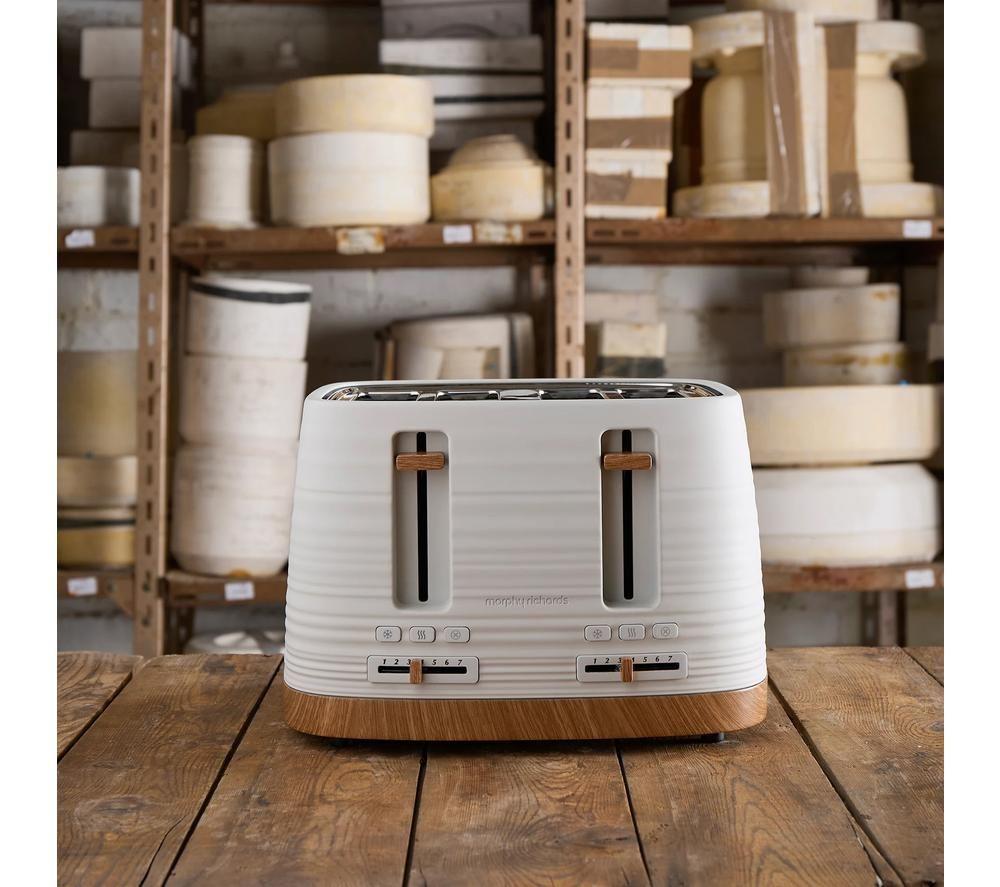 MORPHY RICHARDS Clay 243102 4-Slice Toaster - China Clay image number 4 of 13