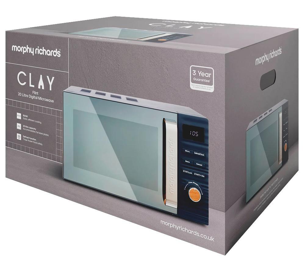 MORPHY RICHARDS 512001 Clay Solo Microwave - Flint image number 6 of 6