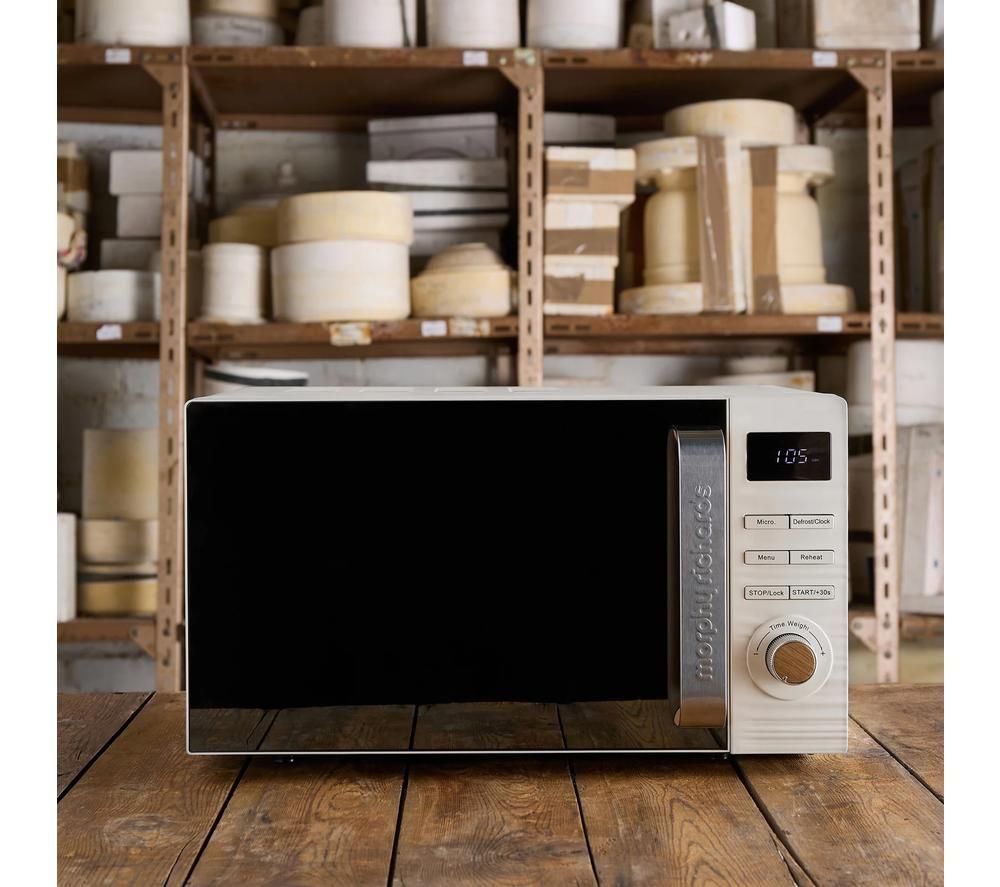MORPHY RICHARDS 512002 Clay Solo Microwave - China Clay image number 5 of 7