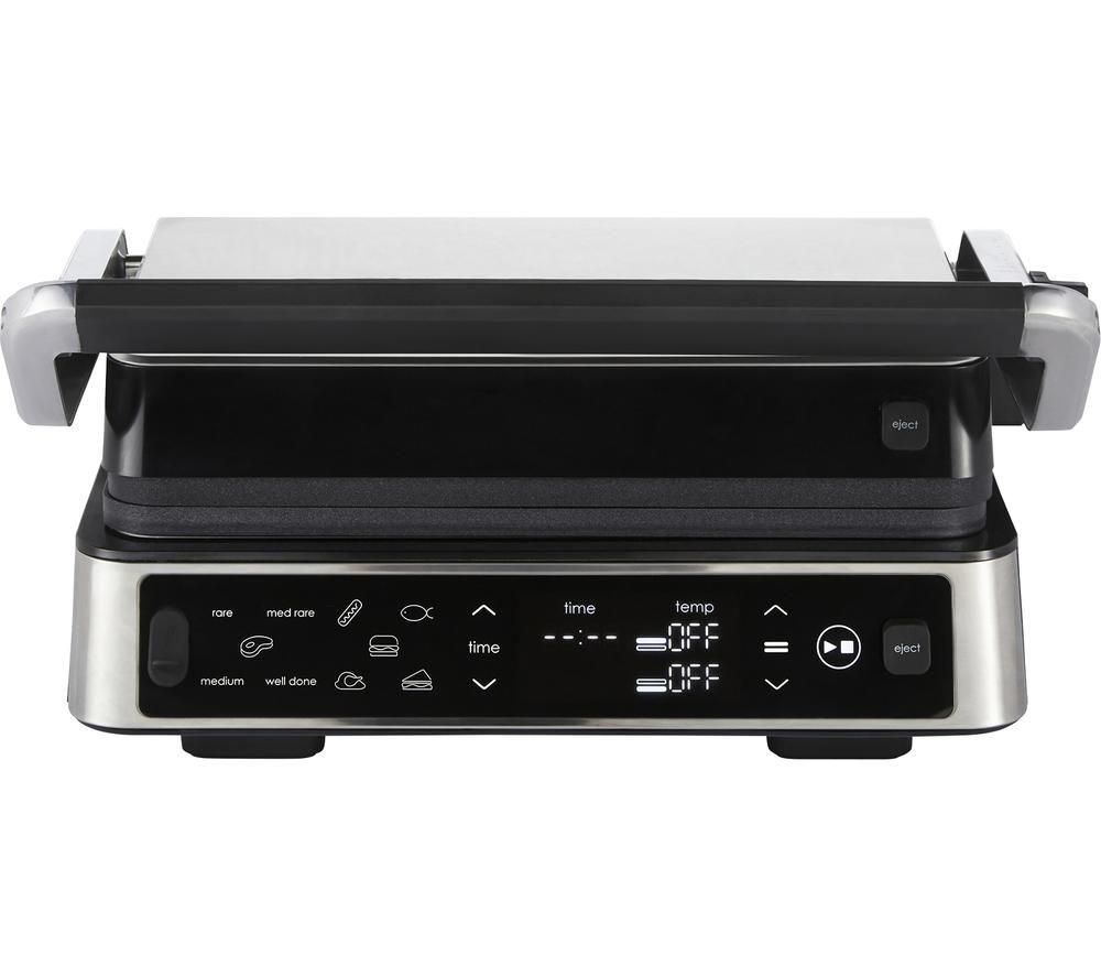 Morphy Richards Thermogrill Electric Contact Grill - Silver & Black, Black,Silver/Grey
