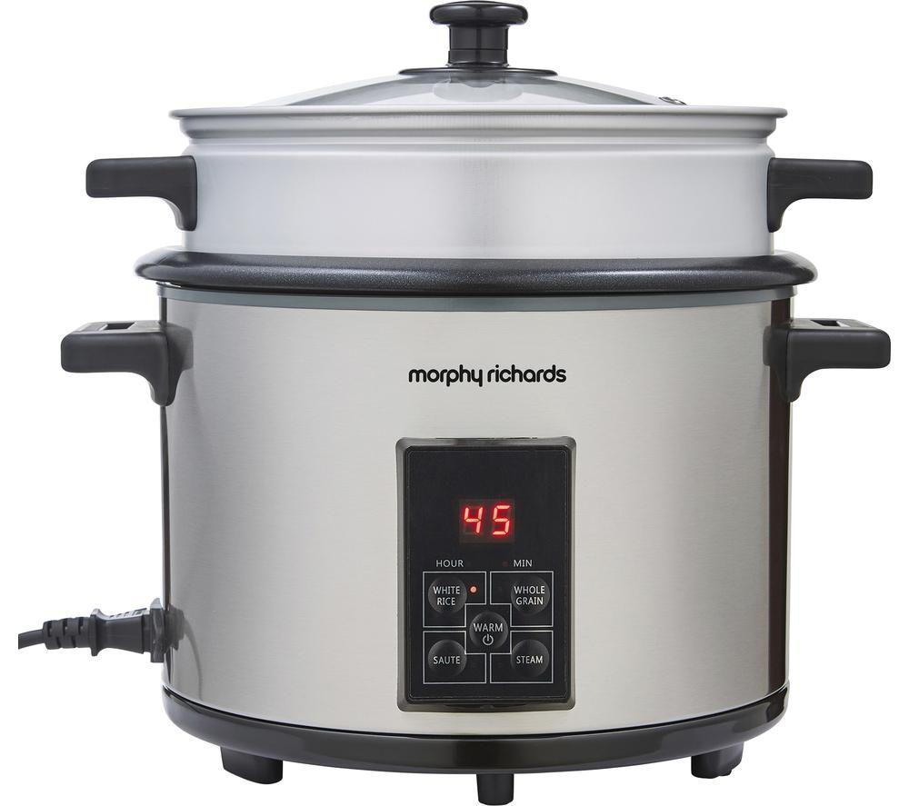 Morphy Richards 471002 Rice Cooker - Silver