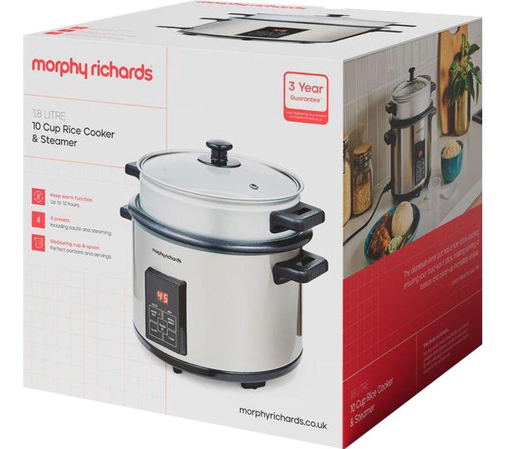 MORPHY RICHARDS 471002 Rice Cooker - Silver image number 2 of 7