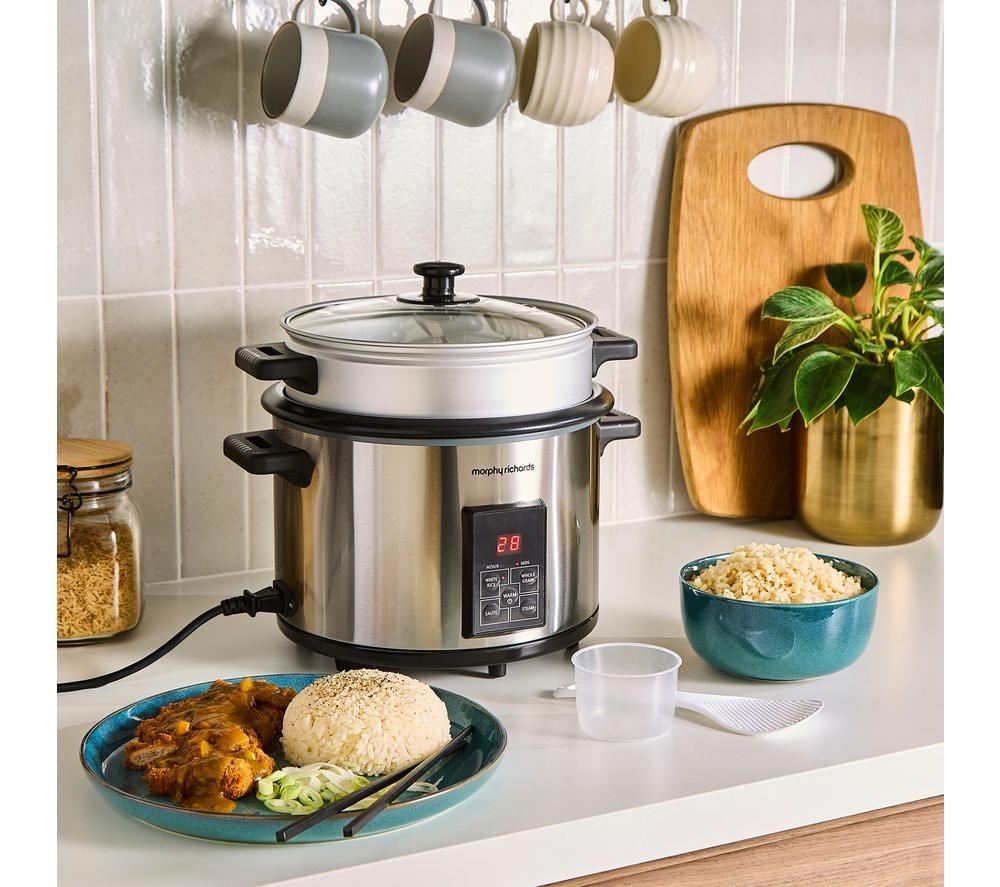 MORPHY RICHARDS 471002 Rice Cooker - Silver image number 4 of 7