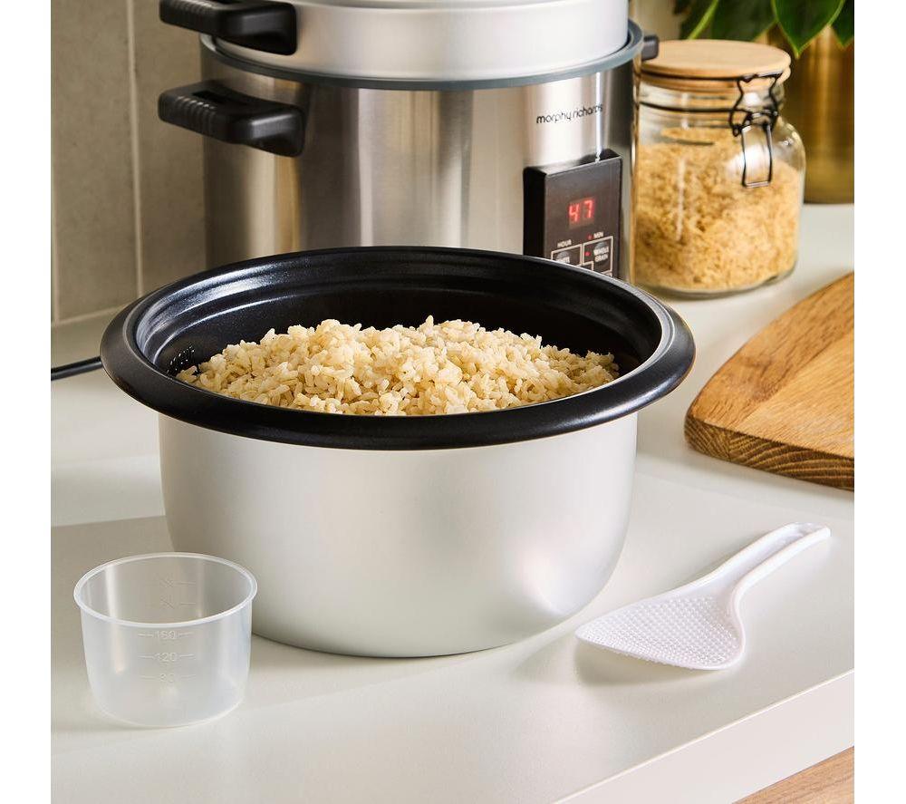 MORPHY RICHARDS 471002 Rice Cooker - Silver image number 5 of 7