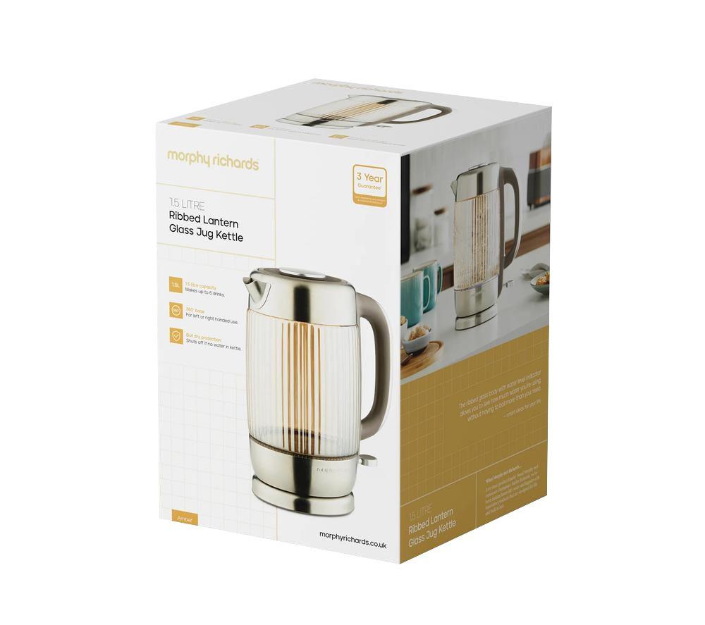 MORPHY RICHARDS Lantern 108002 Jug Kettle - Amber image number 7 of 8