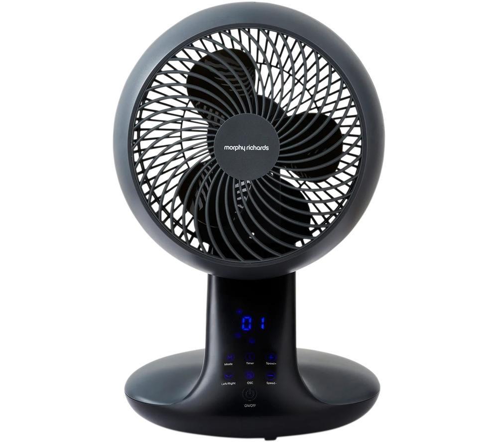 Morphy Richards Air Flex 10 Circulating Desktop Fan With Remote Control - Black