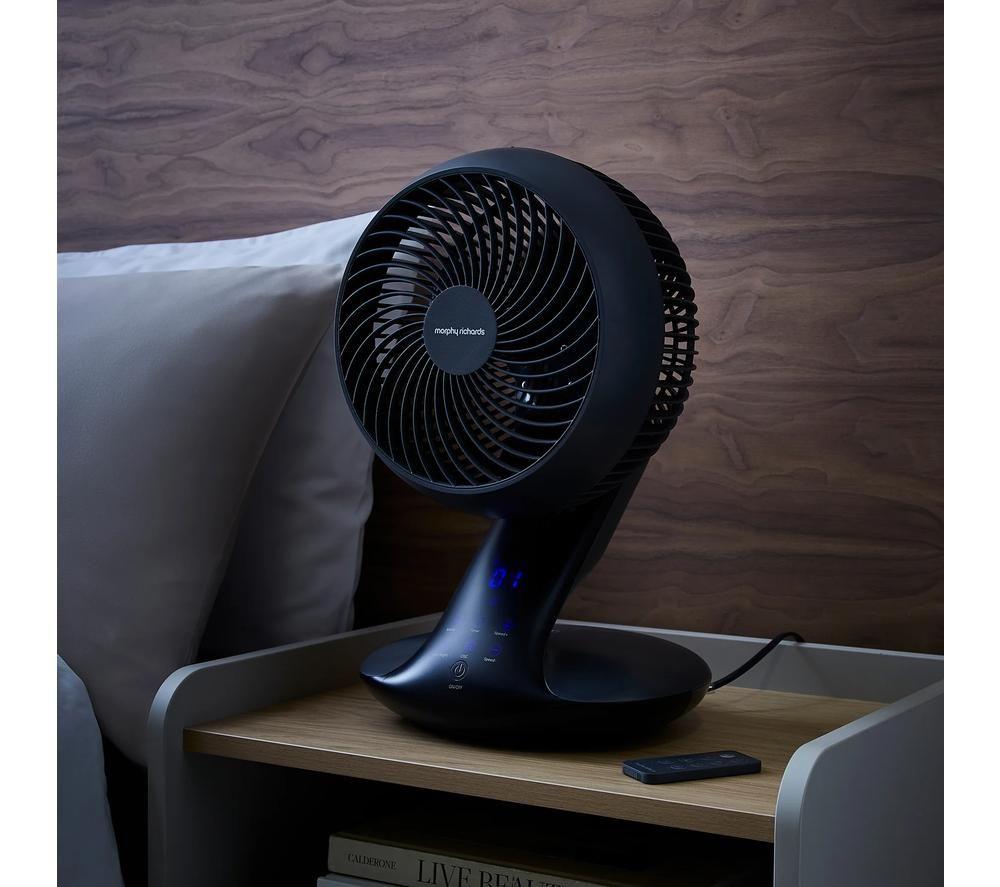 MORPHY RICHARDS Air Flex 10&rdquo; Circulating Desktop Fan with Remote Control - Black image number 7 of 9
