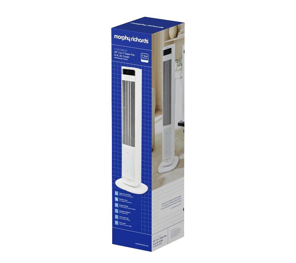MORPHY RICHARDS Flexi Freeze Air Cooler with Remote Control & Ice Packs - White image number 11 of 11