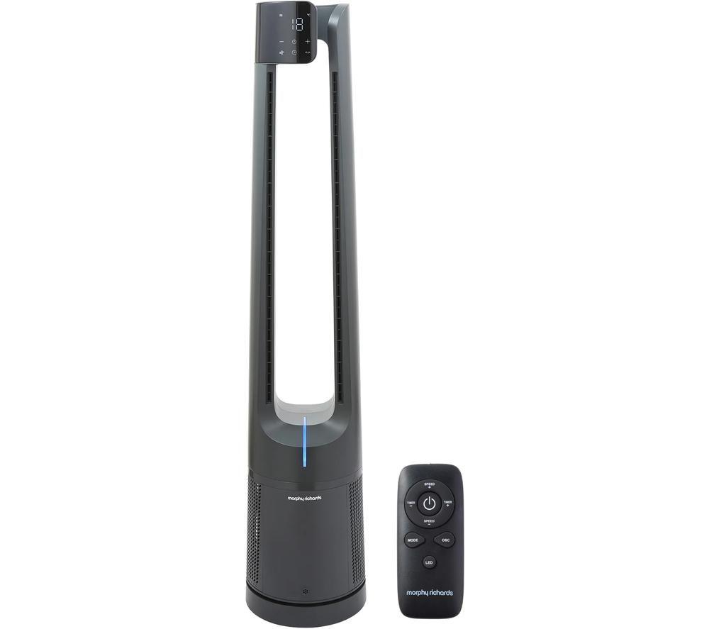 MORPHY RICHARDS Flexi Freeze 42" Bladeless Tower Fan & Purifier with Remote Control​ - Grey image number 7 of 7