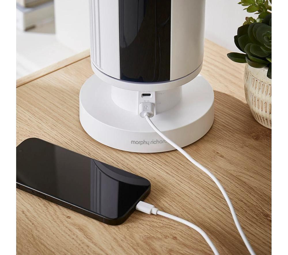MORPHY RICHARDS Air Flex Portable 14&rdquo; Rechargeable USB Tower Fan - White image number 8 of 9