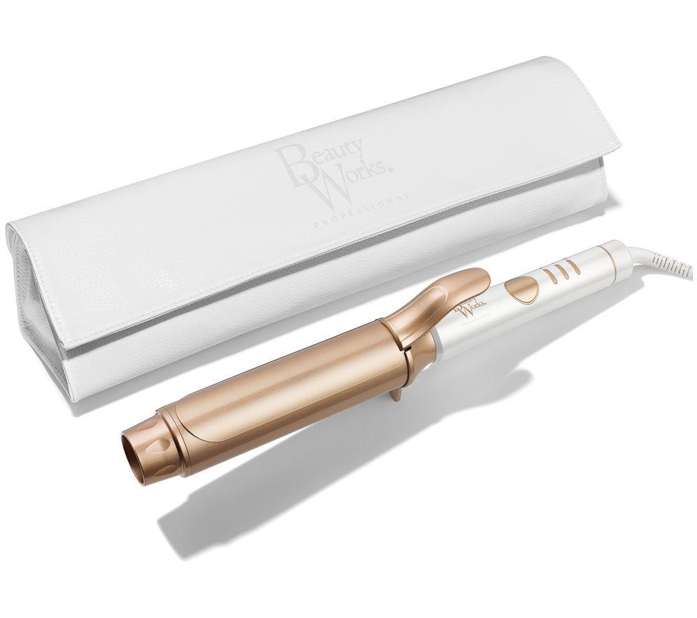 BEAUTY WORKS Professional 45 mm Curling Tong Â– White & Gold