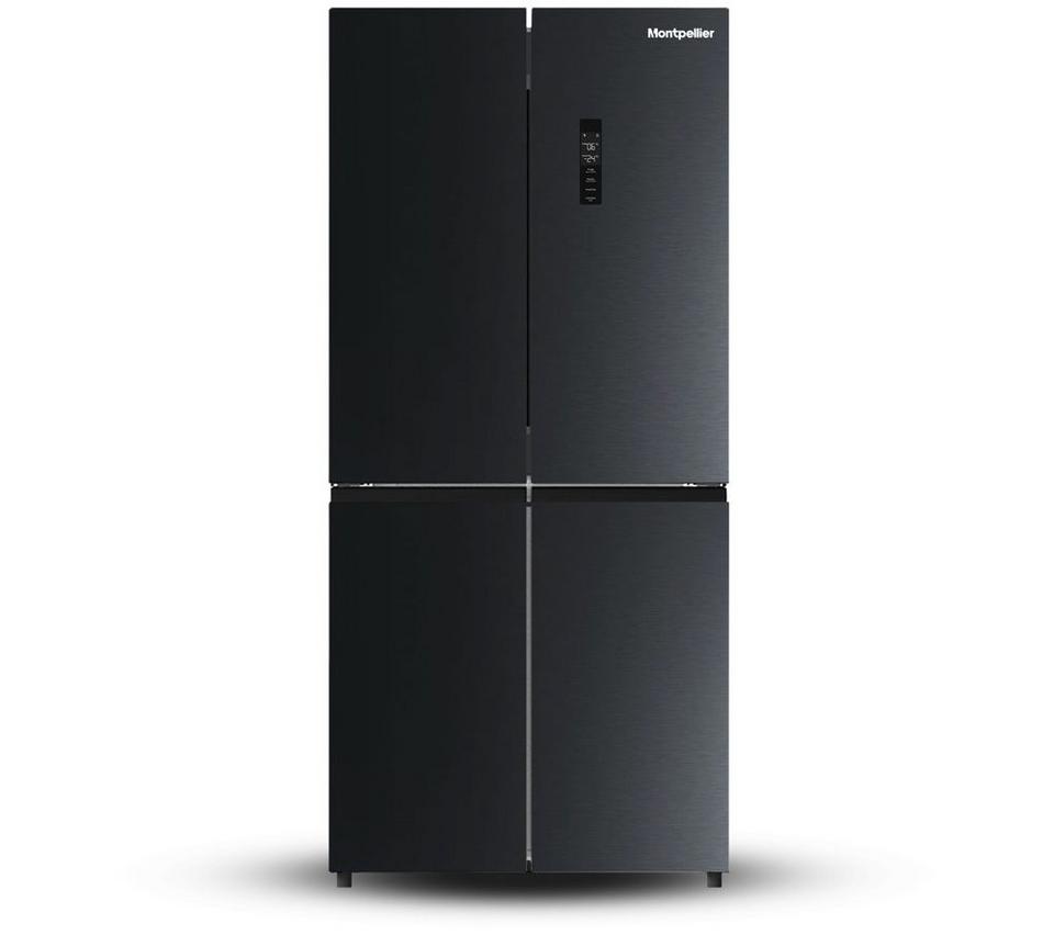 MONTPELLIER MDAXD183DX American-Style Fridge Freezer - Black