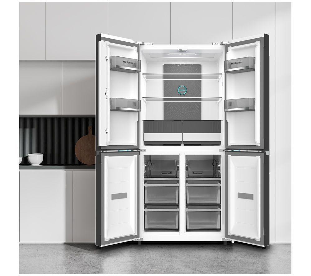 MONTPELLIER MDAXD183DX American-Style Fridge Freezer - Black image number 3 of 3