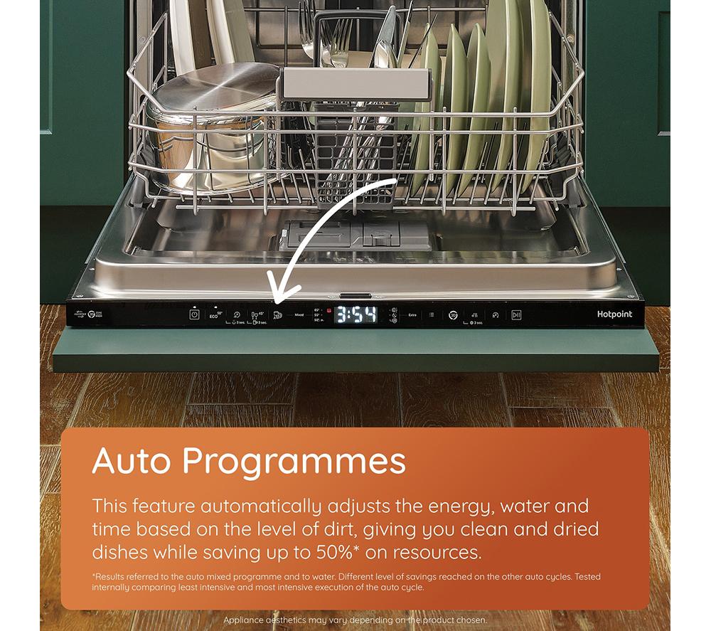 HOTPOINT Maxi Space H7IB16M6L UK Full-size Integrated Dishwasher image number 10 of 17