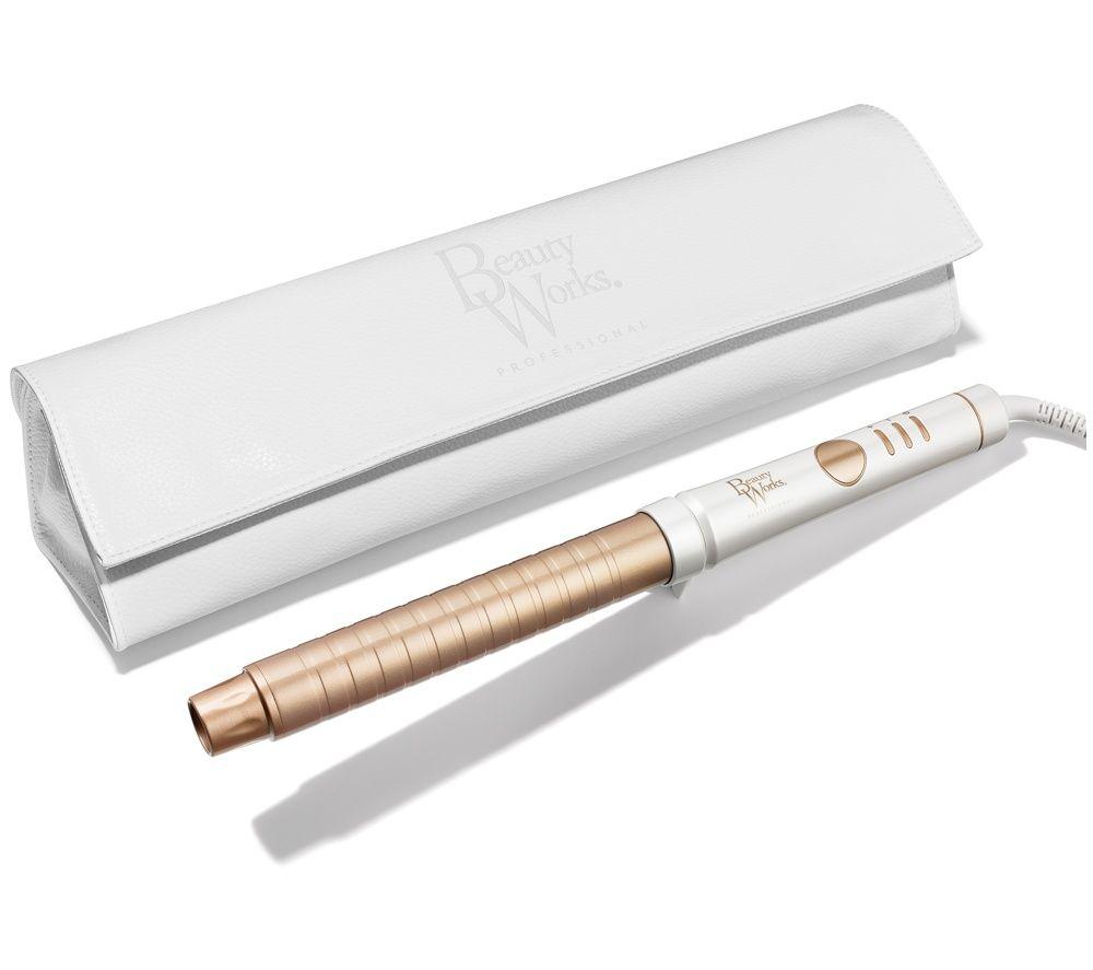 BEAUTY WORKS Professional 32 mm Curling Tong   White & Gold