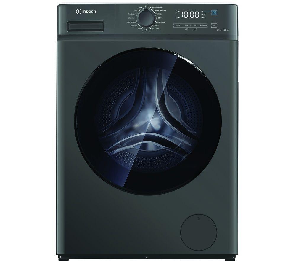 INDESIT MyTime IDMA 8564S UK 8 kg Washer Dryer - Dark Grey