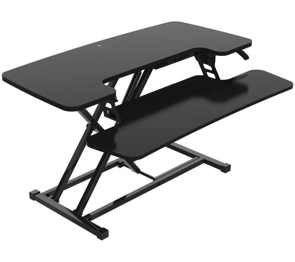 LOGIK Height Adjustable Desk Riser - Black image number 2 of 4