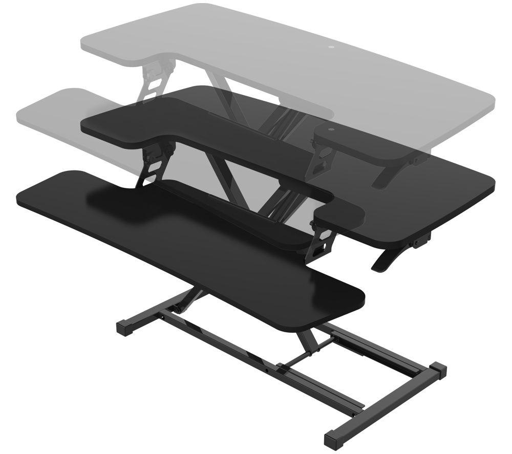 LOGIK Height Adjustable Desk Riser - Black image number 4 of 4