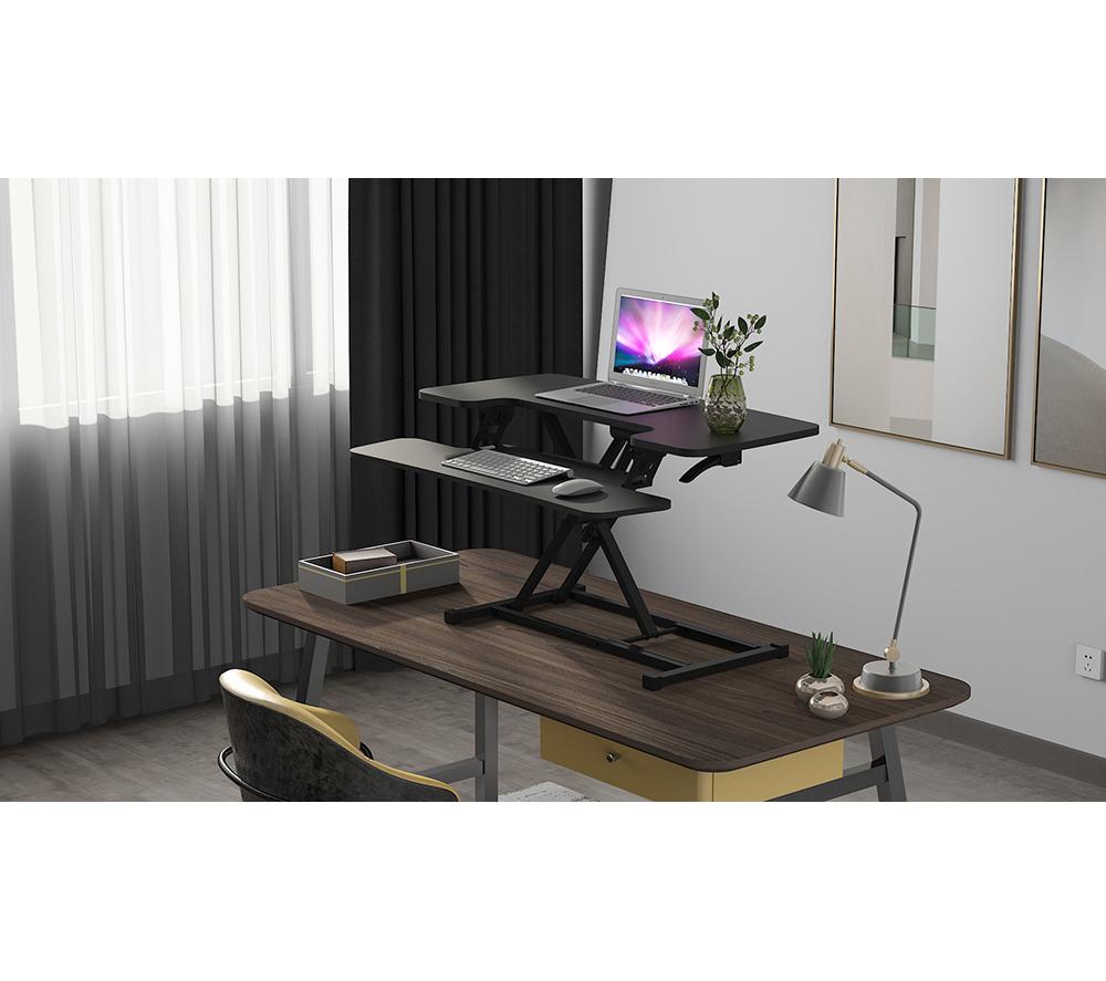 LOGIK Height Adjustable Desk Riser - Black image number 6 of 7