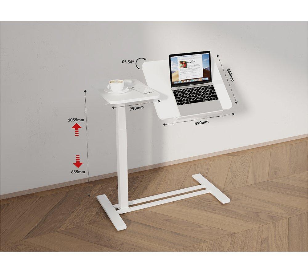 LOGIK LHTADJSTD26 Height Adjustable Laptop Desk - White image number 7 of 10