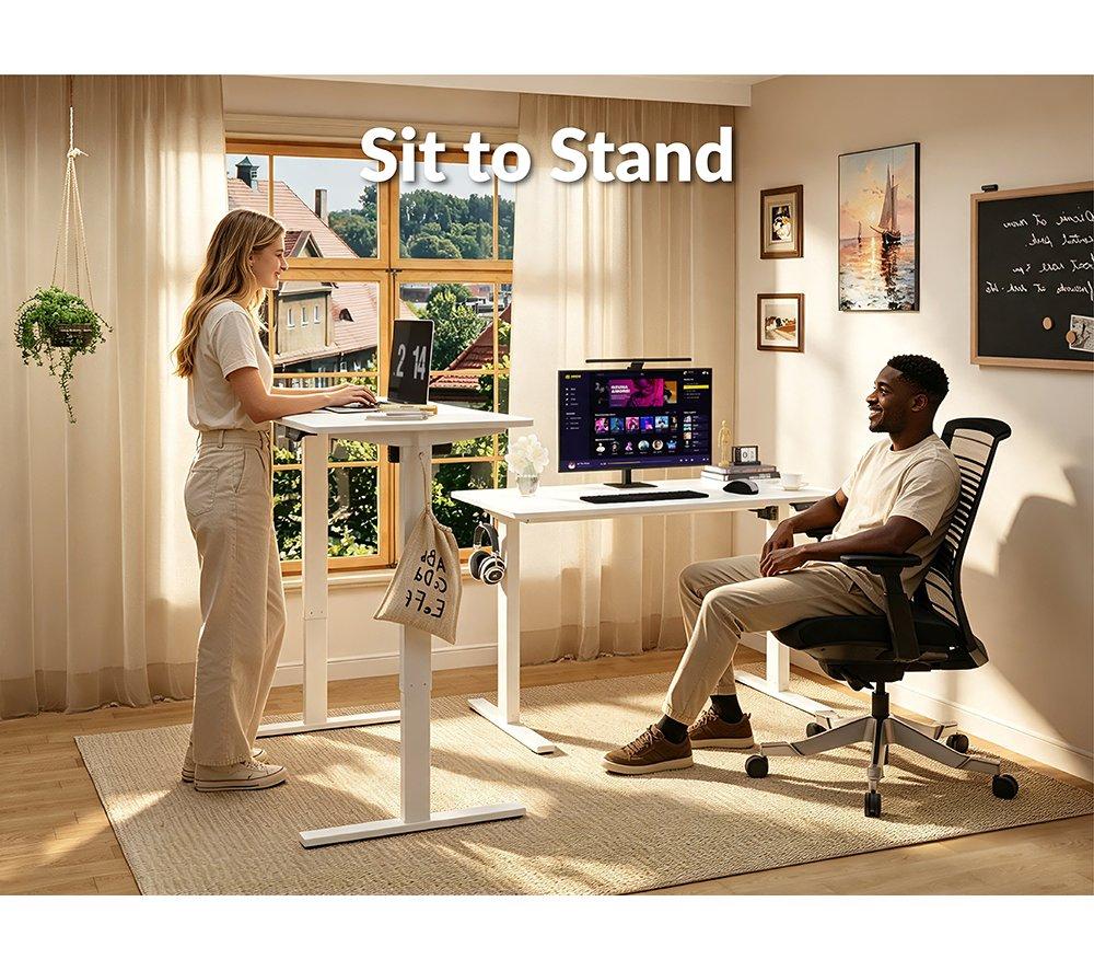LOGIK LHTADJTLB26 Height Adjustable Desk - White image number 13 of 13