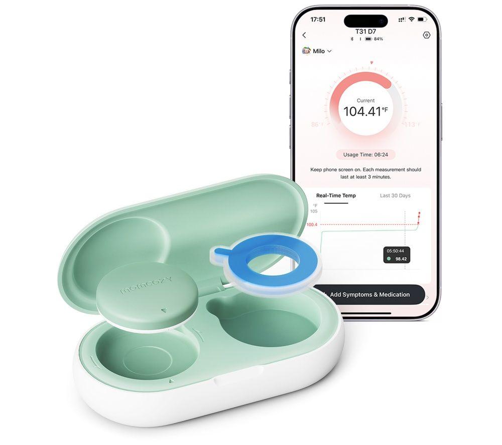 MOMCOZY Smart Baby Thermometer - White image number 2 of 3