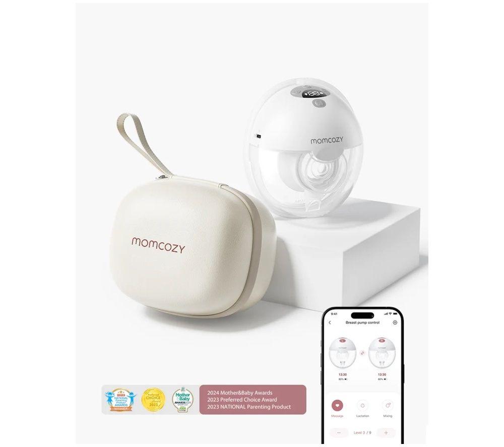 Momcozy M5 Smart Wearable Single Electric Breast Pump - Grey