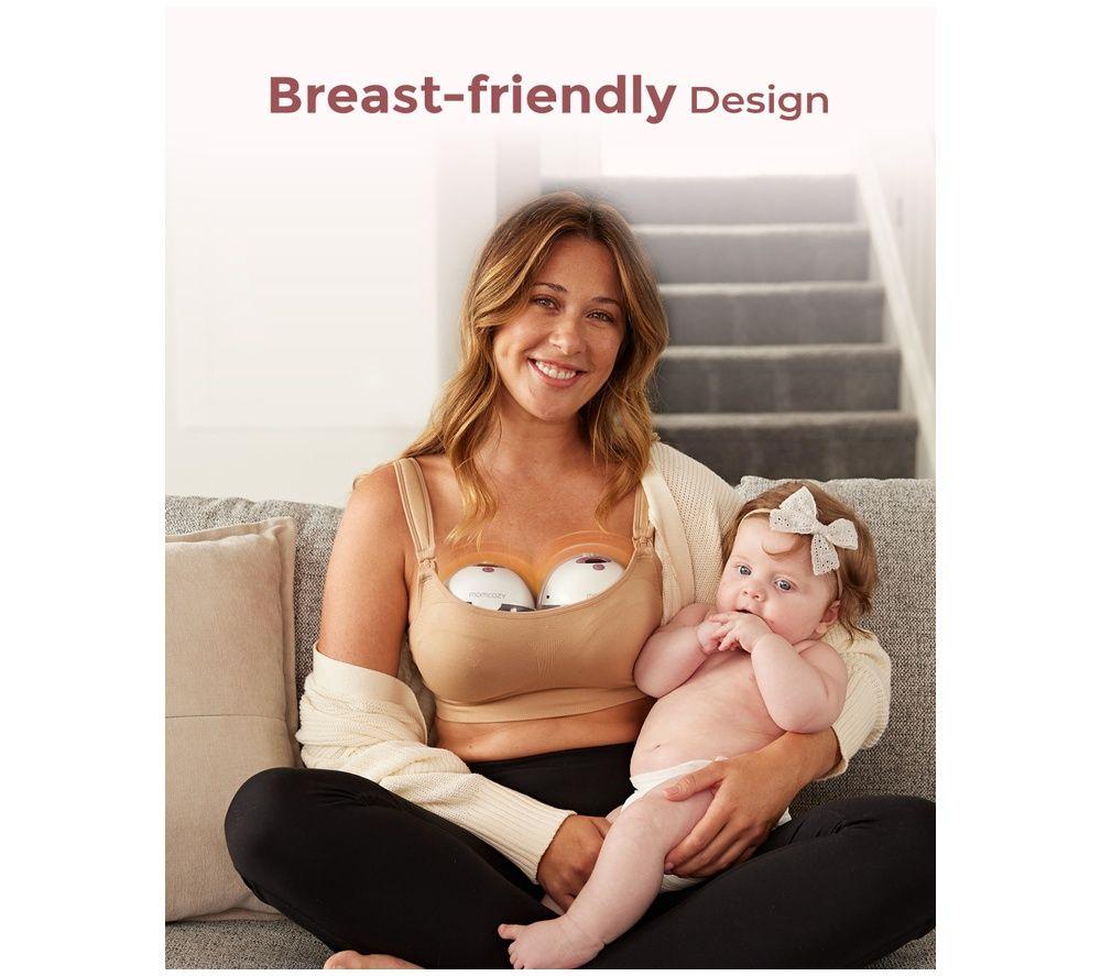 MOMCOZY M5 Smart Wearable Single Electric Breast Pump - Grey image number 5 of 7