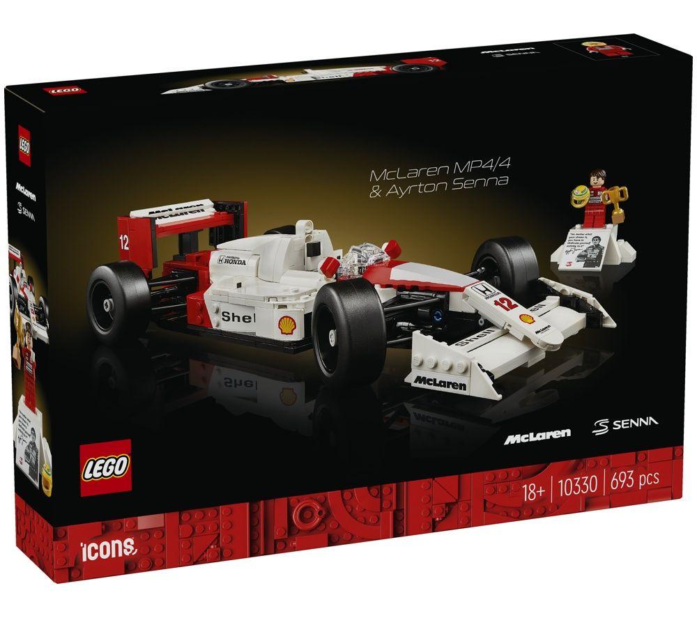 LEGO Icons 10330 McLaren MP4/4 & Ayrton Senna Construction Toy Set image number 2 of 4