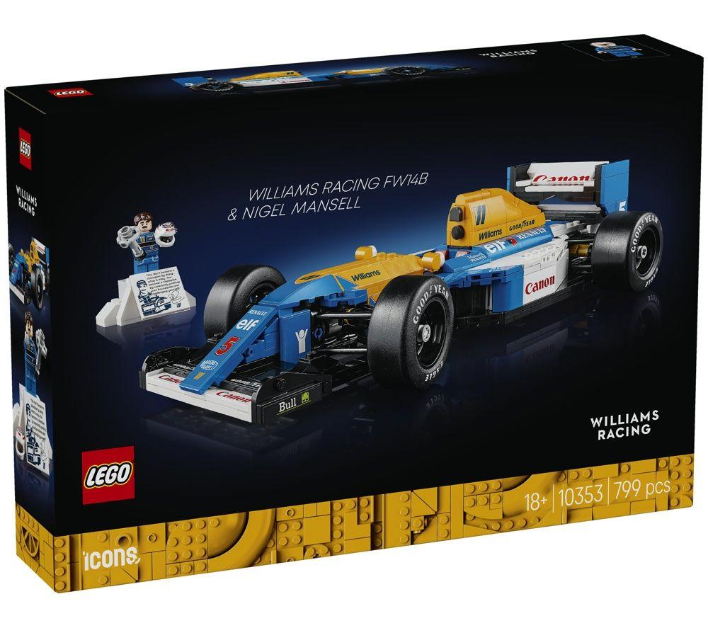 LEGO Icons 10353 Williams Racing FW14B & Nigel Mansell Construction Toy Set image number 4 of 4