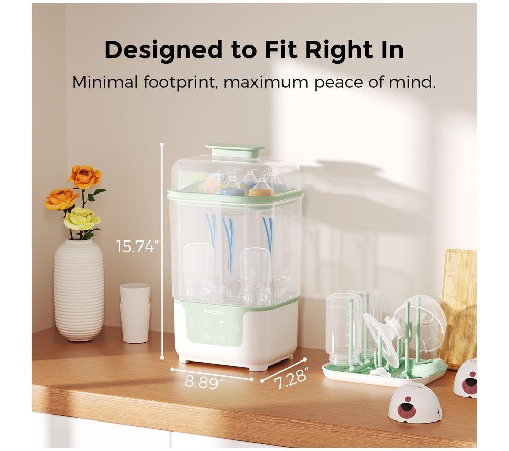 MOMCOZY BS004-GW70000N11103 Bottle Steriliser & Dryer - White image number 4 of 7