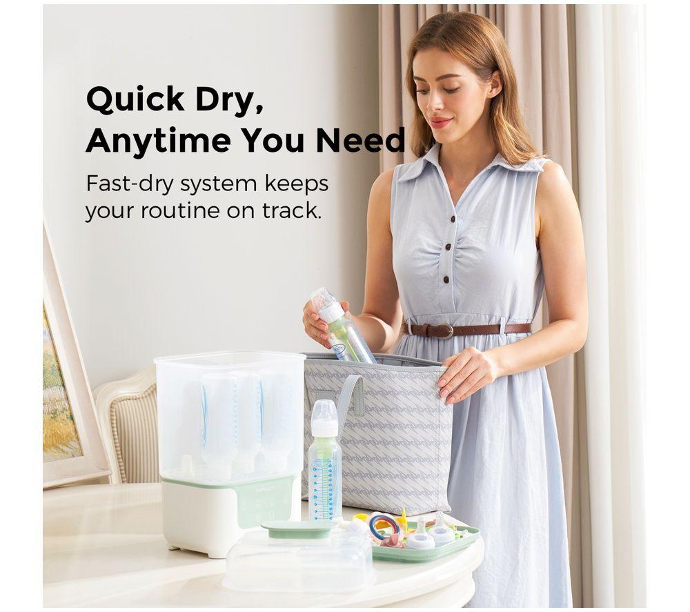 MOMCOZY BS004-GW70000N11103 Bottle Steriliser & Dryer - White image number 5 of 7