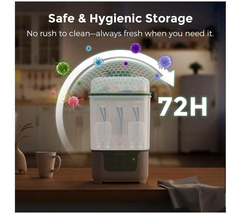 MOMCOZY BS004-GW70000N11103 Bottle Steriliser & Dryer - White image number 6 of 7