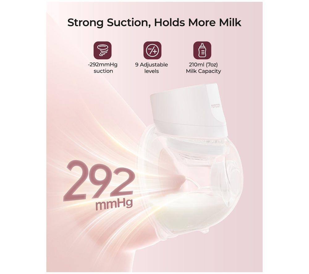 MOMCOZY S12 Pro+ Double Electric Wearable Breast Pump - White image number 5 of 5