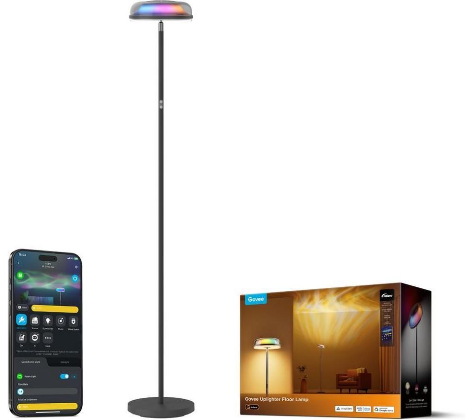 GOVEE Uplighter RGBICWW Floor Lamp - Black